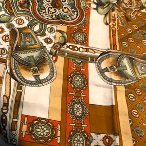 Vintage Ray Strauss Unlimited Scarf ART approx 34x34 Inchmade in ITALY. Colorful